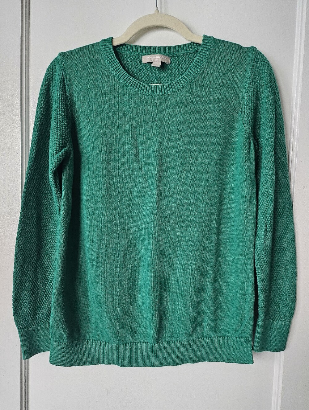 Banana Republic Emerald Green Crewneck Sweater